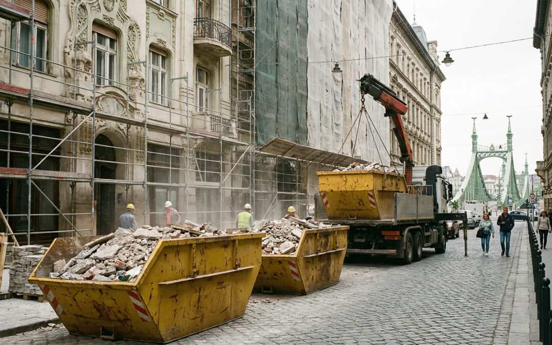 Konténer szállítás Budapest – mikor, hogyan és mire figyeljen, ha sittet vagy hulladékot kell elszállítani?